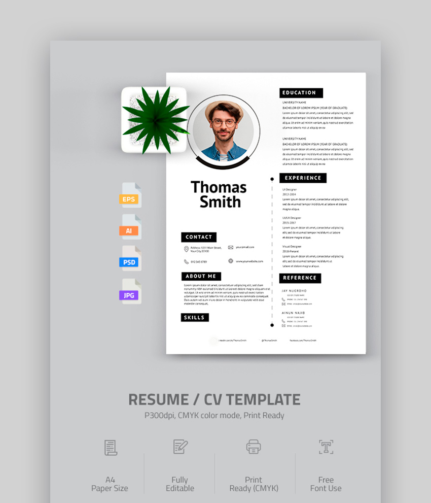 25+ Best One-Page Resume Templates (Examples 2021)
